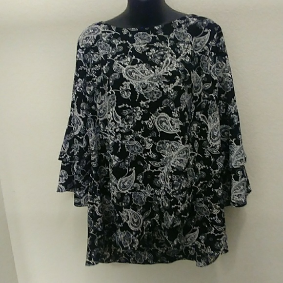 Apt. 9 Paisley Printed Tunic Top - Picture 2 of 8